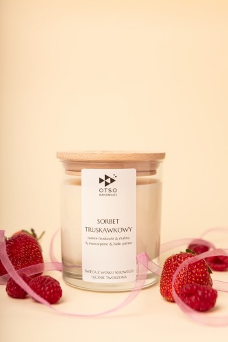 Świeca sojowa Sorbet truskawkowy.jpg