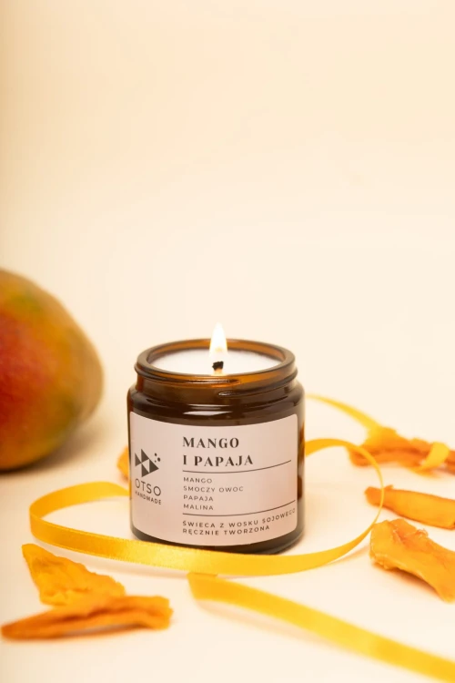 Świeca sojowa Mango i papaja - świeca sojowa mała.jpg