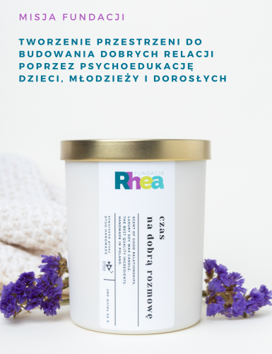 Świeca Czas na dobrą rozmowę fundacja Rhea i OTSO HANDMADE 1.png