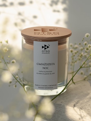 Świeca sojowa Gwiaździsta noc - świeca sojowa zapachowa - 250 ml - 3